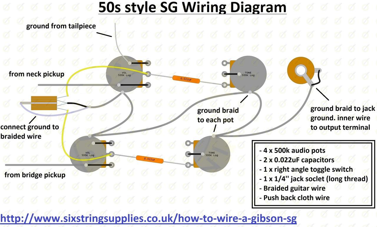 gibson sg wiring diagram - Gallery 4K