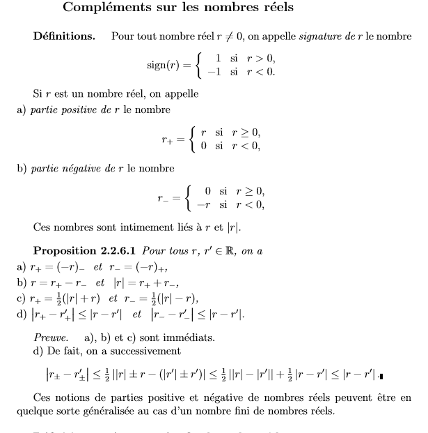 Cours mathématiques