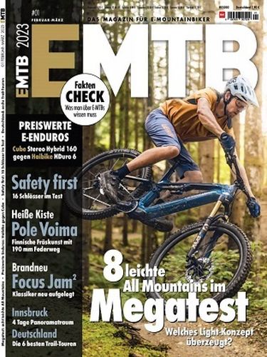 Cover: Emtb Magazin für E-Mountainbiker No 01 Februar-März 2023
