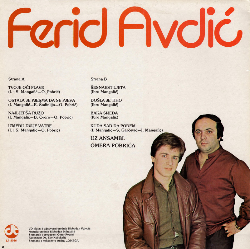 Ferid Avdic 1982 lp - Zadnja
