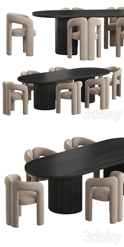 Gubi Moon Dining set