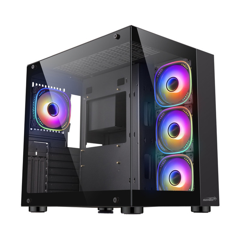 GABINETE SENTEY A30 BLACK 4X120MM ARGB FAN VIDRIO TEMPLADO
