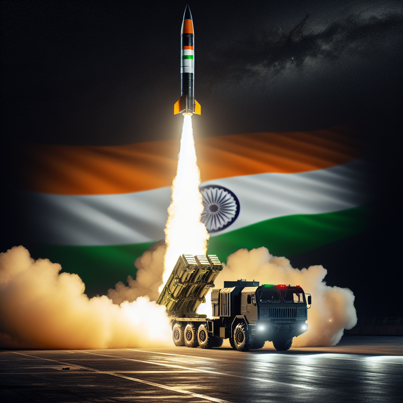Agni-V missile test India 2025 with MIRV technology