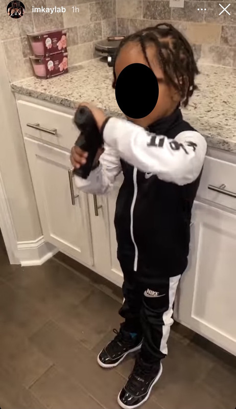 King Von S Sister Buys Toddler Son A Realistic Toy Gun Says Y All Would Praise Him If He Wore Skirts Lipstick Alley