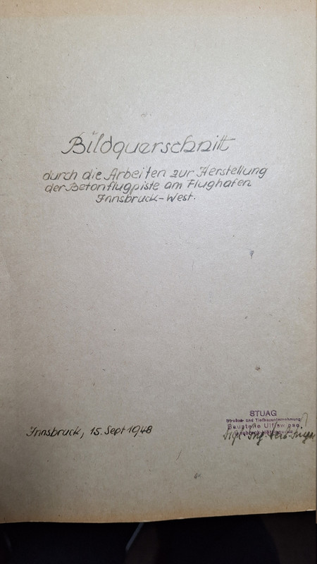 1948 Flughafen Bildquerschnitt Deckblatt