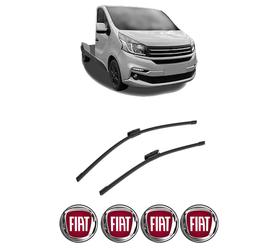 Set stergatoare auto FIAT TALENTO Platform/Chassis (296_) din 2016-2019, pentru parbriz auto, 2 bucati, Bosch Aerotwin Multi, din cauciuc siliconat rezistent, 4 Stickere Auto FIAT