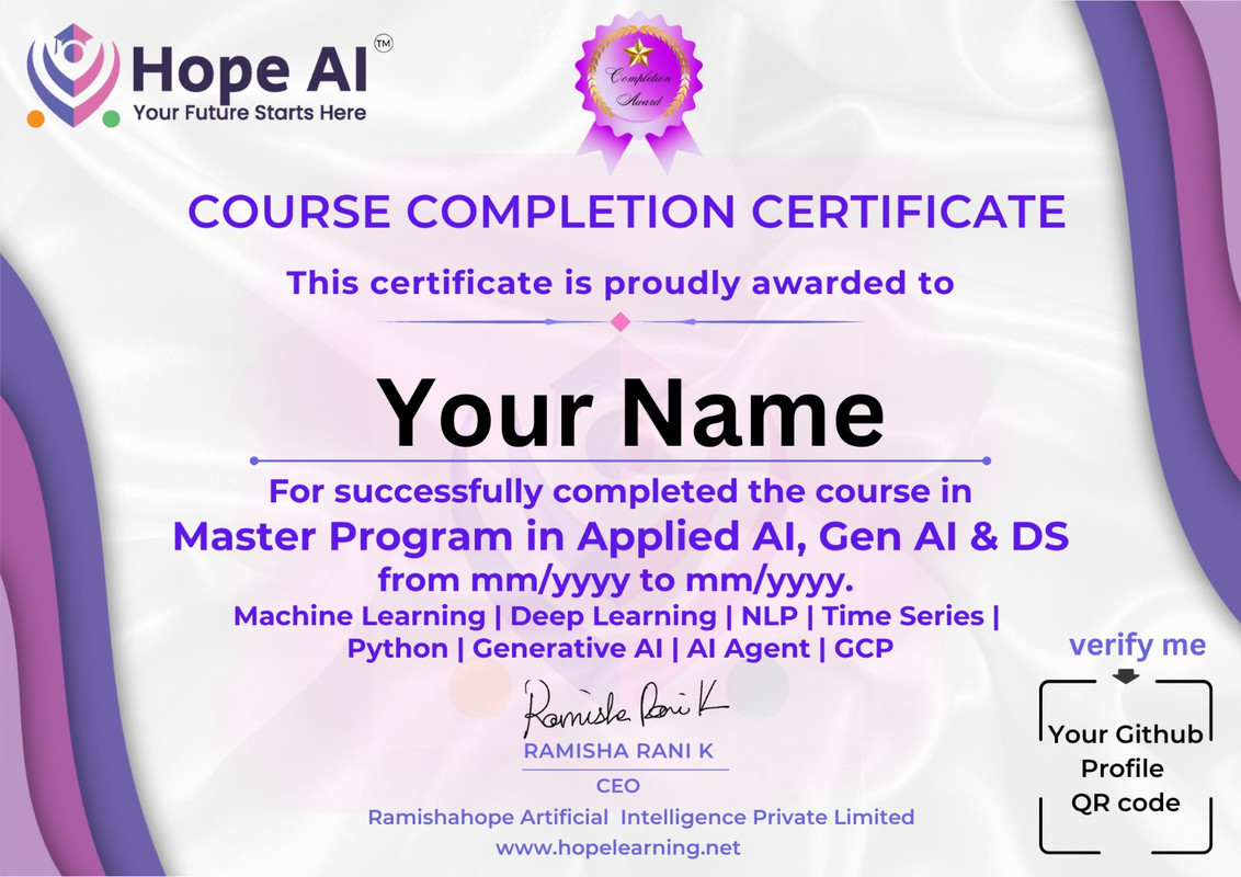 AI Course Certificate