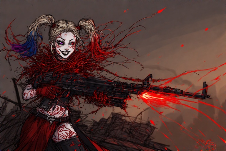 Playful-action-pose-Harley-Qui-1