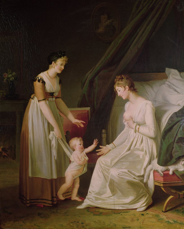 Marguerite-Gerard-The-Breastfeeding-Mother-Meister-Drucke-97031
