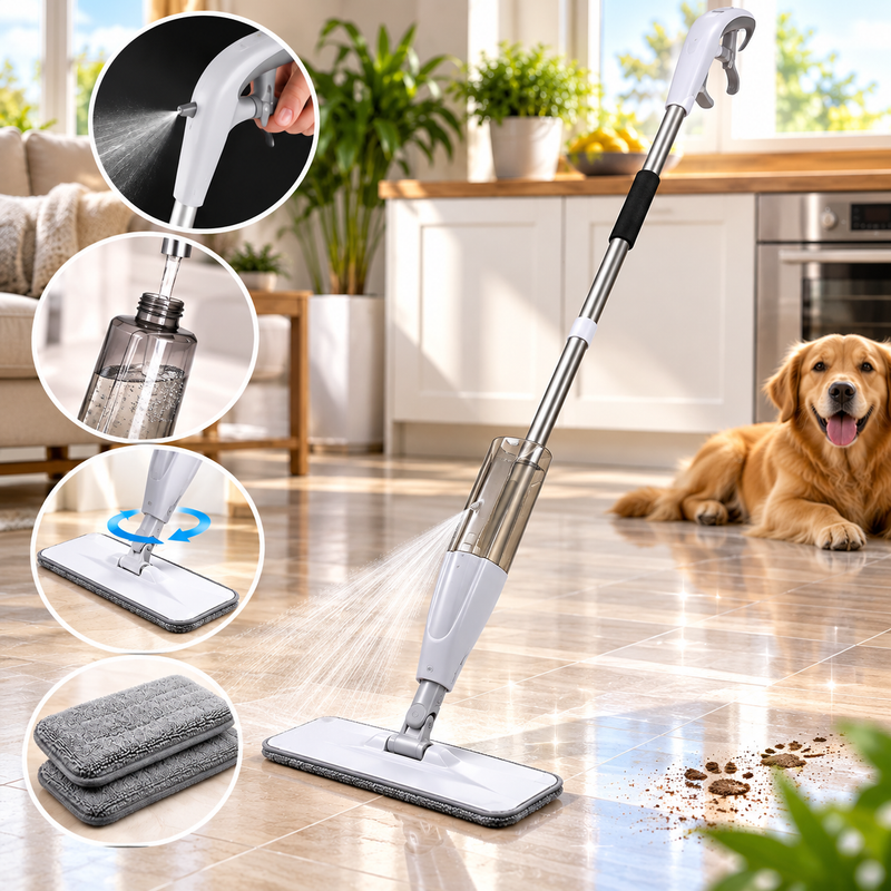 Floor Spray Mop Cleaning