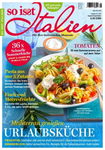 Cover: So isst Italien Magazin No 05 August-September 2023