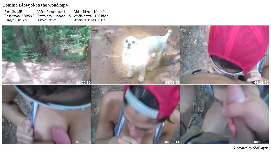 Domino Blowjob in the wood_preview
