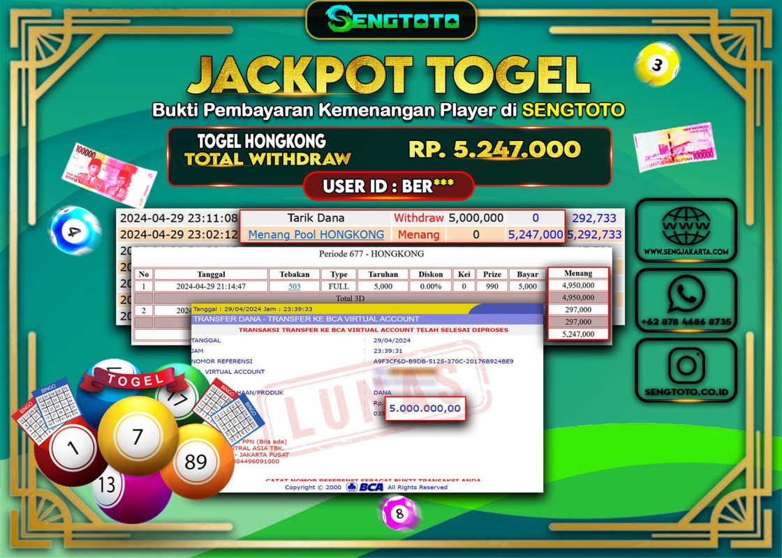 BUKTI PEMBAYARAN TOGEL HONGKONG