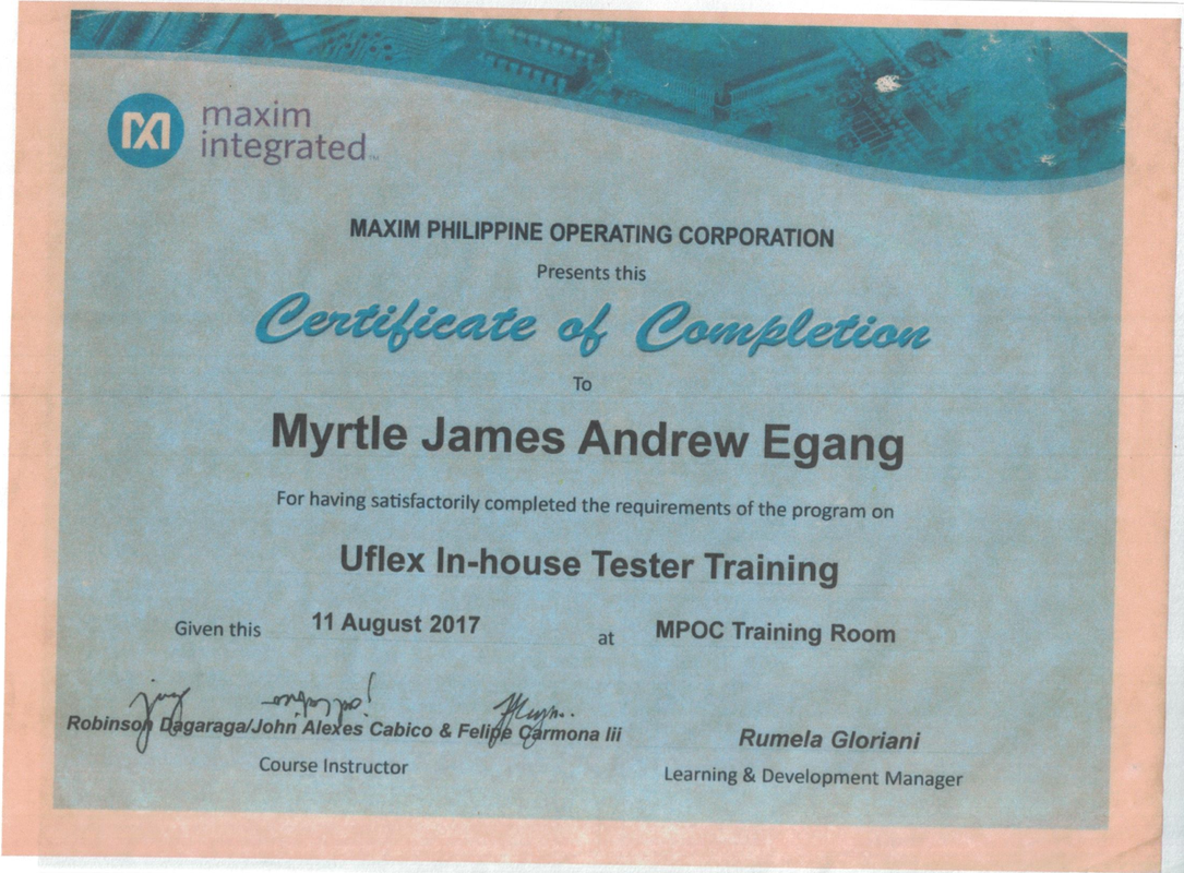Certificate of Training