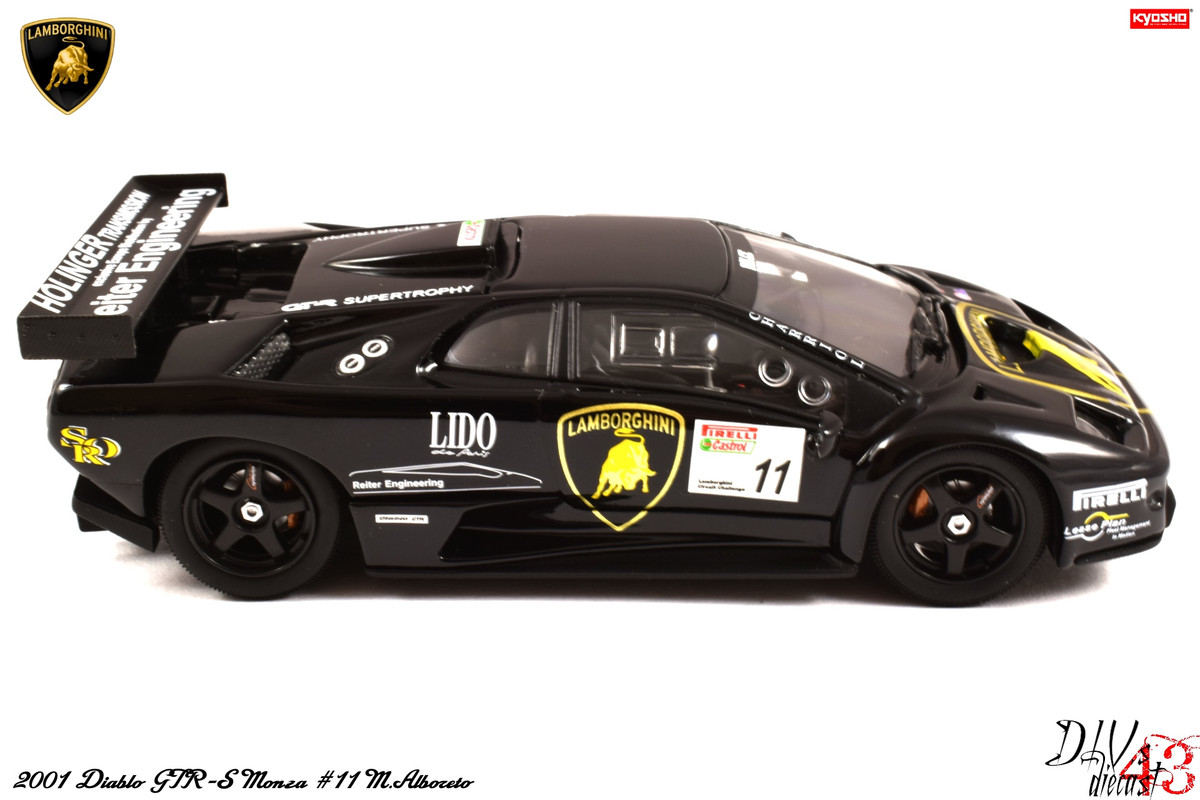 Diablo GTR-S Monza #11 M.Alboreto Black Kyosho (6)