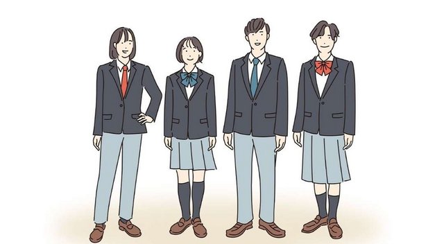 LGBTQ Fujiwa uniforme école