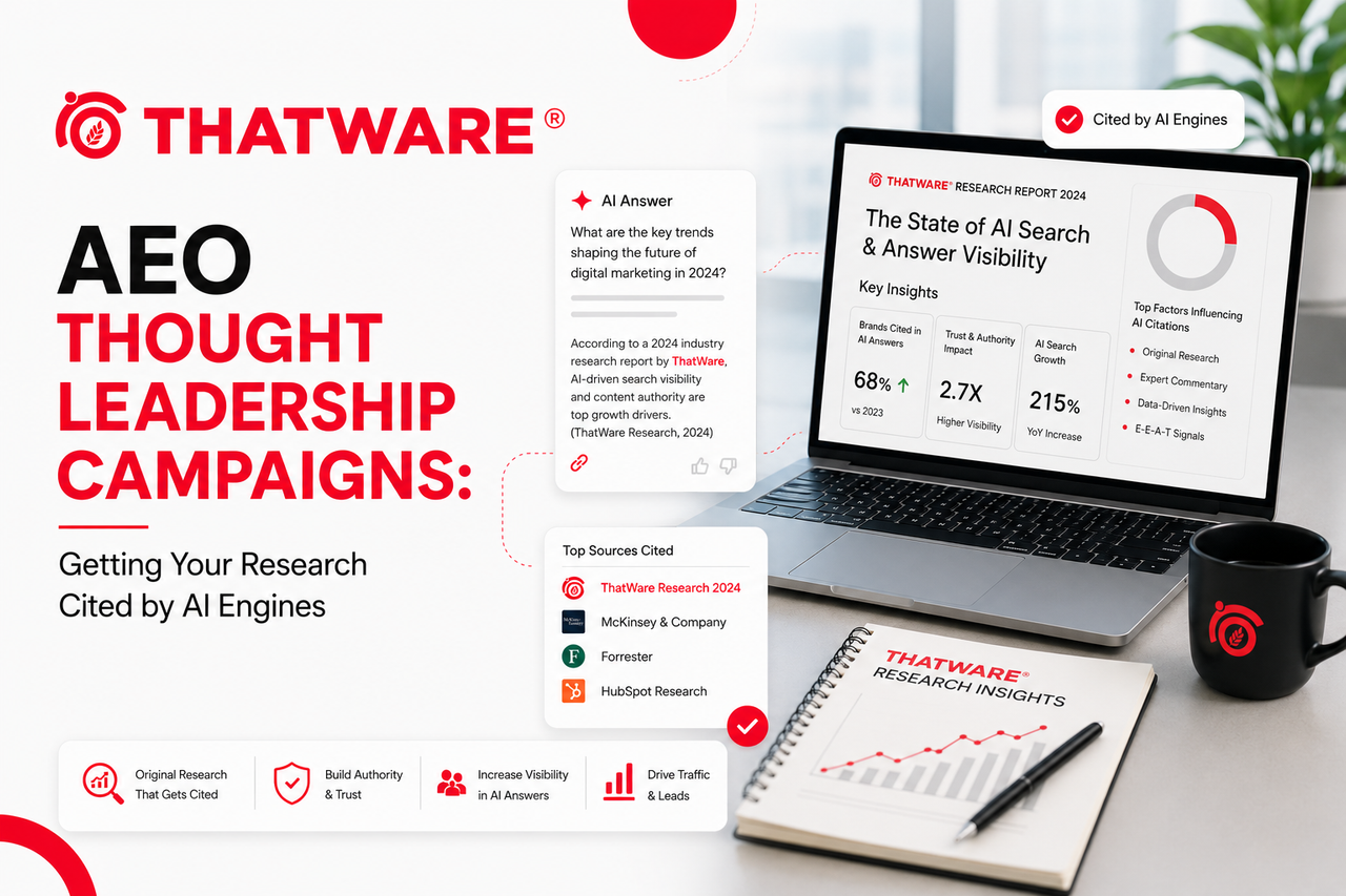 AEO Thought Leadership Campaigns: Getting Your Research Cited by AI Engines