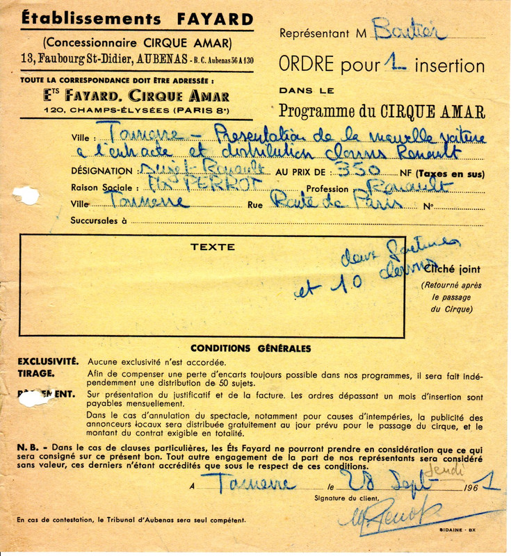 1961 09-28 - R4 - cirque AMAR Fayard (1)