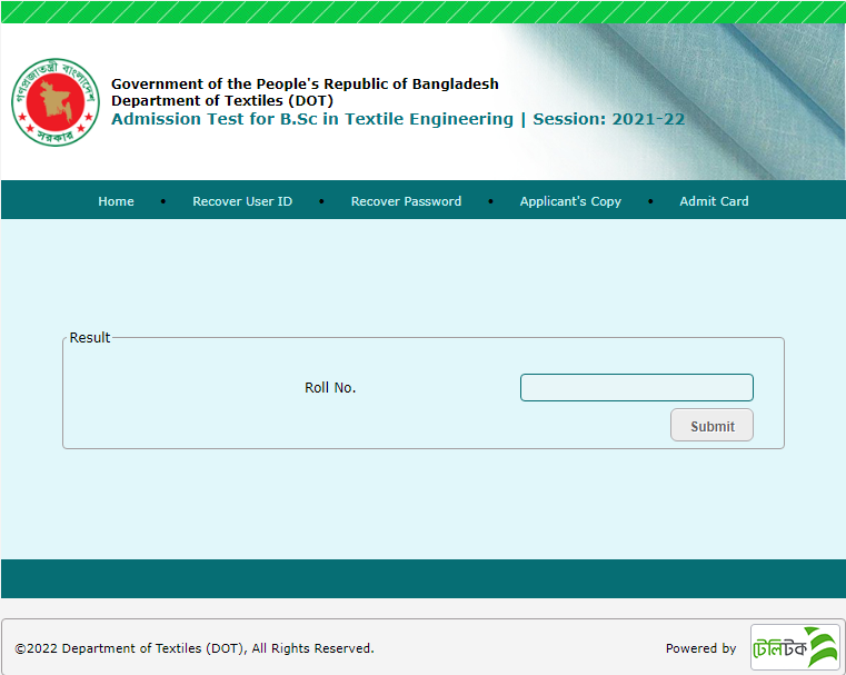 How to Check Textile Engineering College Admission Result