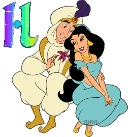 Aladin y Jazmín de Aladdin  H