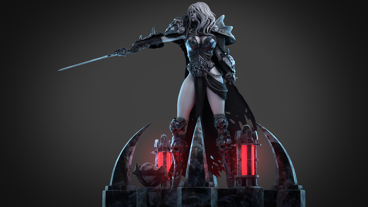 Lich Queen 3d Print (NSFW / SFW Versions included)