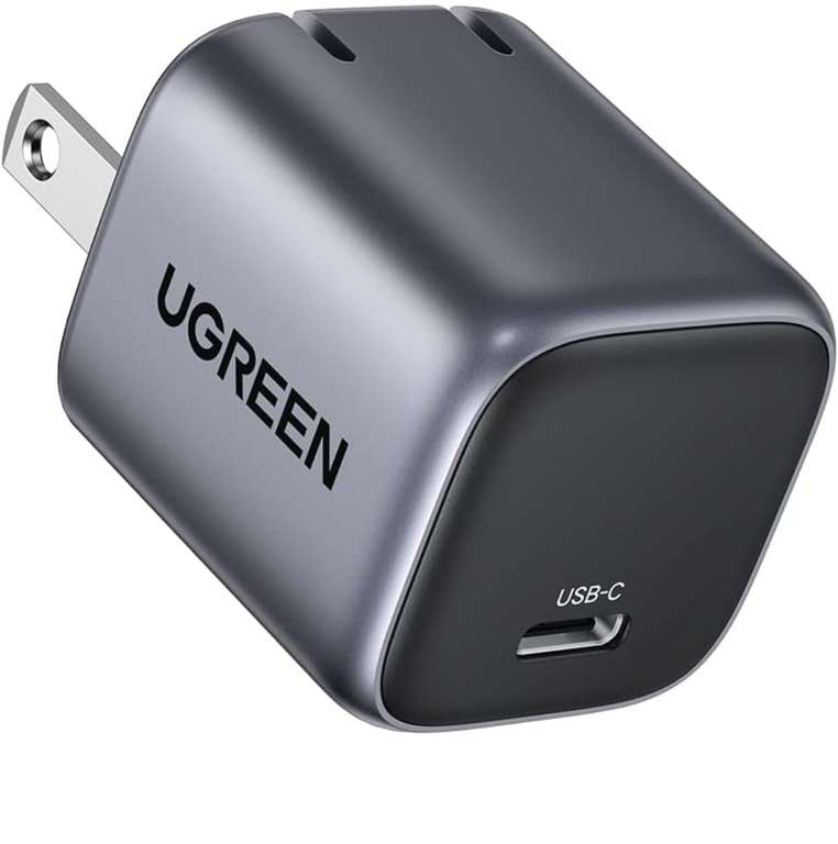 Amazon: UGREEN Nexode 30W Mini Cargador USB C GAN, Cargador Tipo C Carga Rápida
