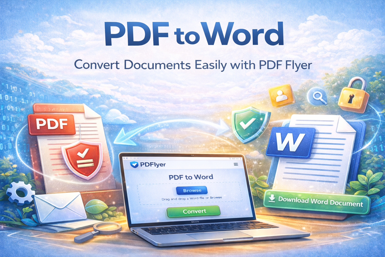 Convert PDF to Word Online Easily with PDFlyer