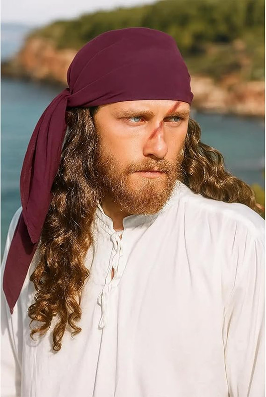 Model wearing bandana