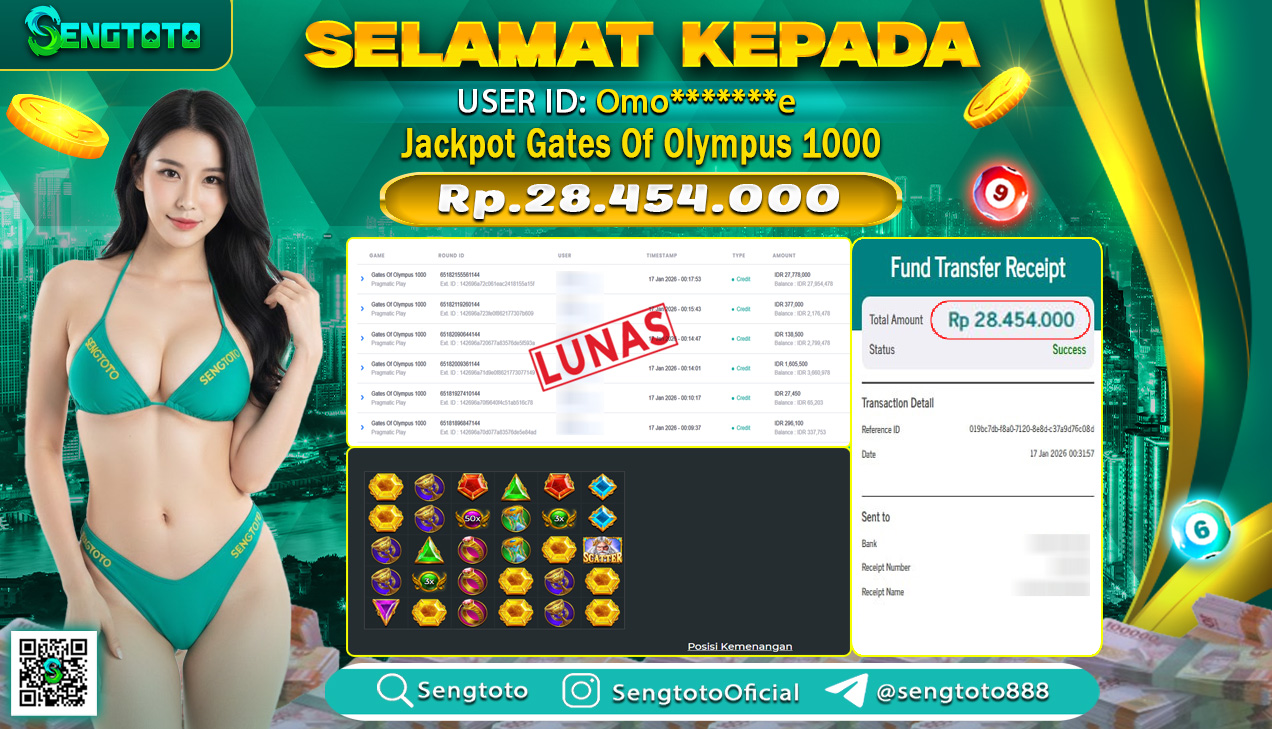 BUKTI PEMBAYARAN SLOT GATES OF OLYMPUS 1000