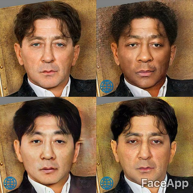 FaceApp: Как бы выглядели знаменитости с другим цветом кожи?