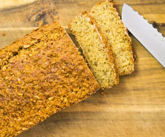 Pan de avena esponjoso con huevo