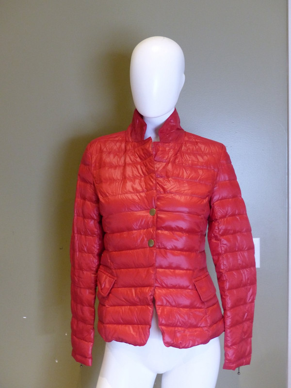 MY ANORAK DOWN BLAZER JACKET RED WOMENS XS