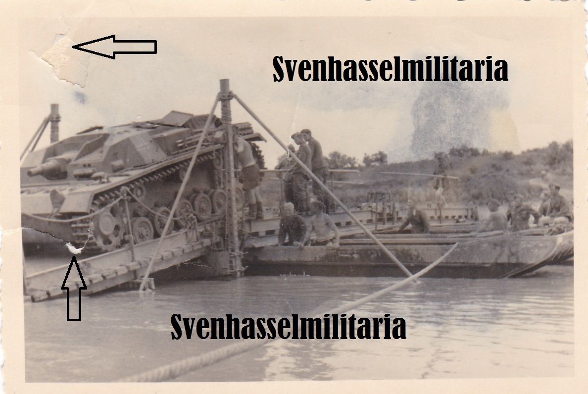 Foto Stug Sturmgeschütz Panzer Tank uber Pontonb