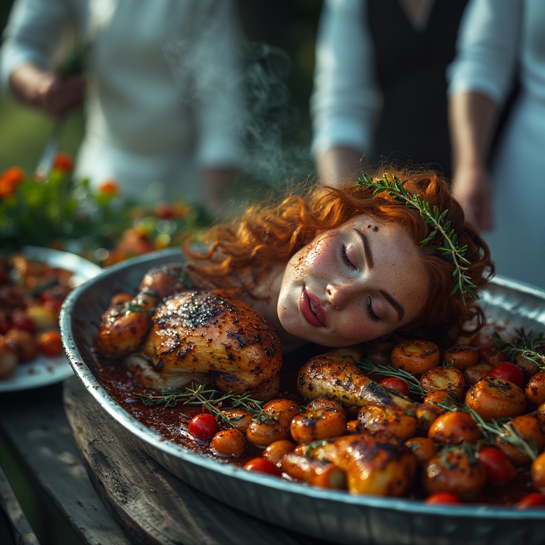 Garden wedding wom served Redhair spez 0 20