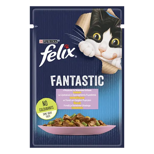FELIX Fantastic з фореллю та зеленими бобами, 85г