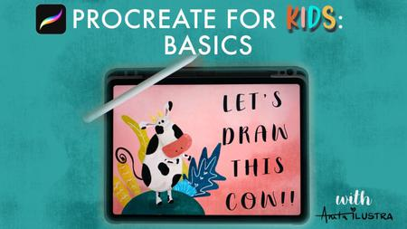 Procreate For Kids  Basics- Let's Draw A Cow!