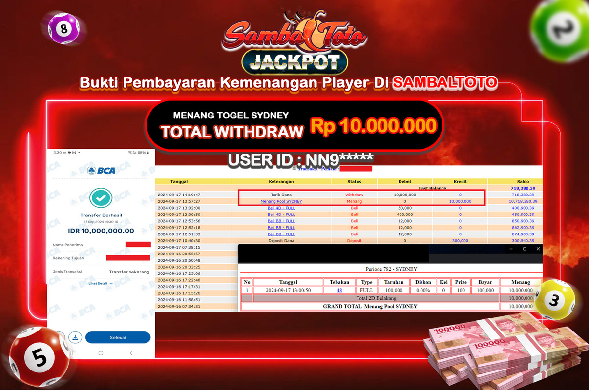 Bukti JP ( 17 September 2024 ) Lunas Rp 10.000.000,-