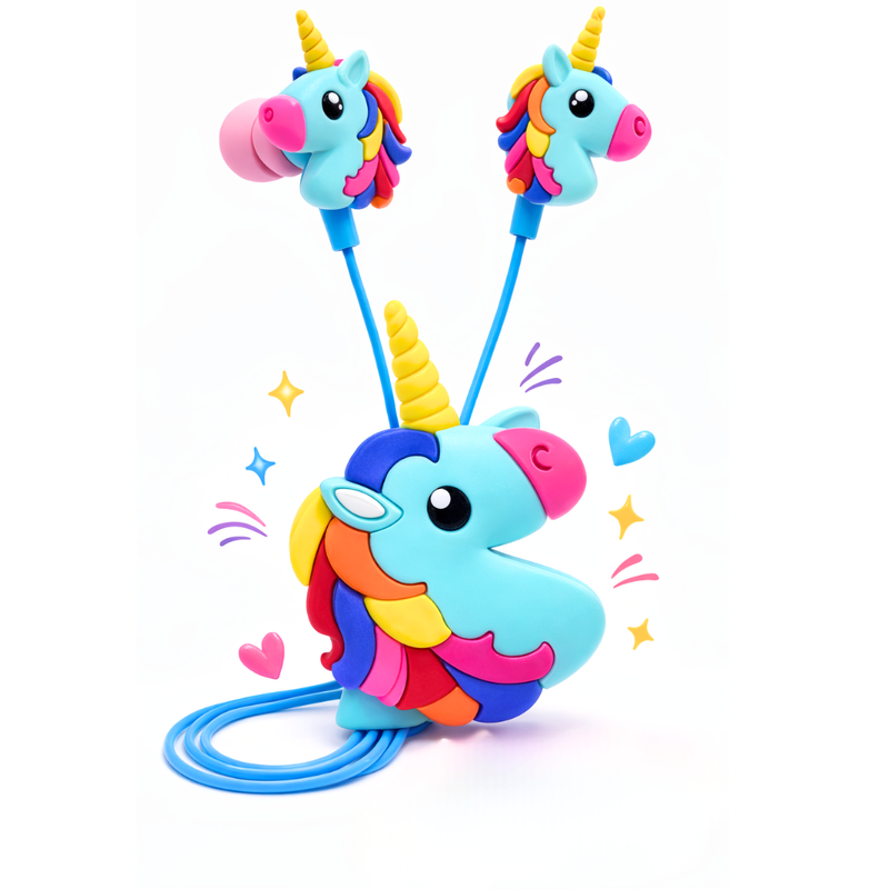 Unicorn Earphones Blue