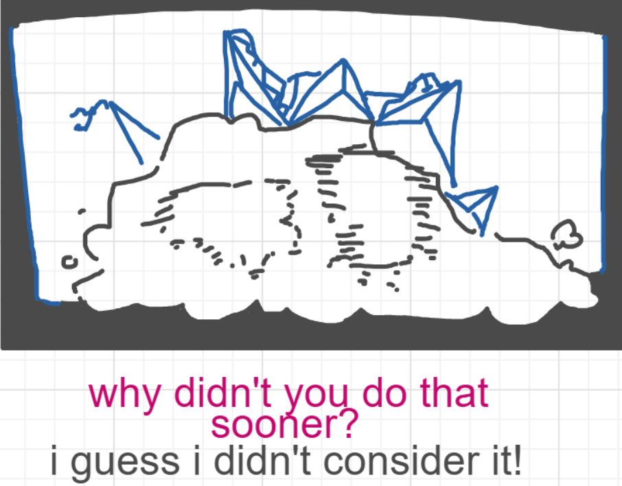 A panel from A Murder On The, episode six of the Board Boards object show by Furretwalk/WalkingFurret.