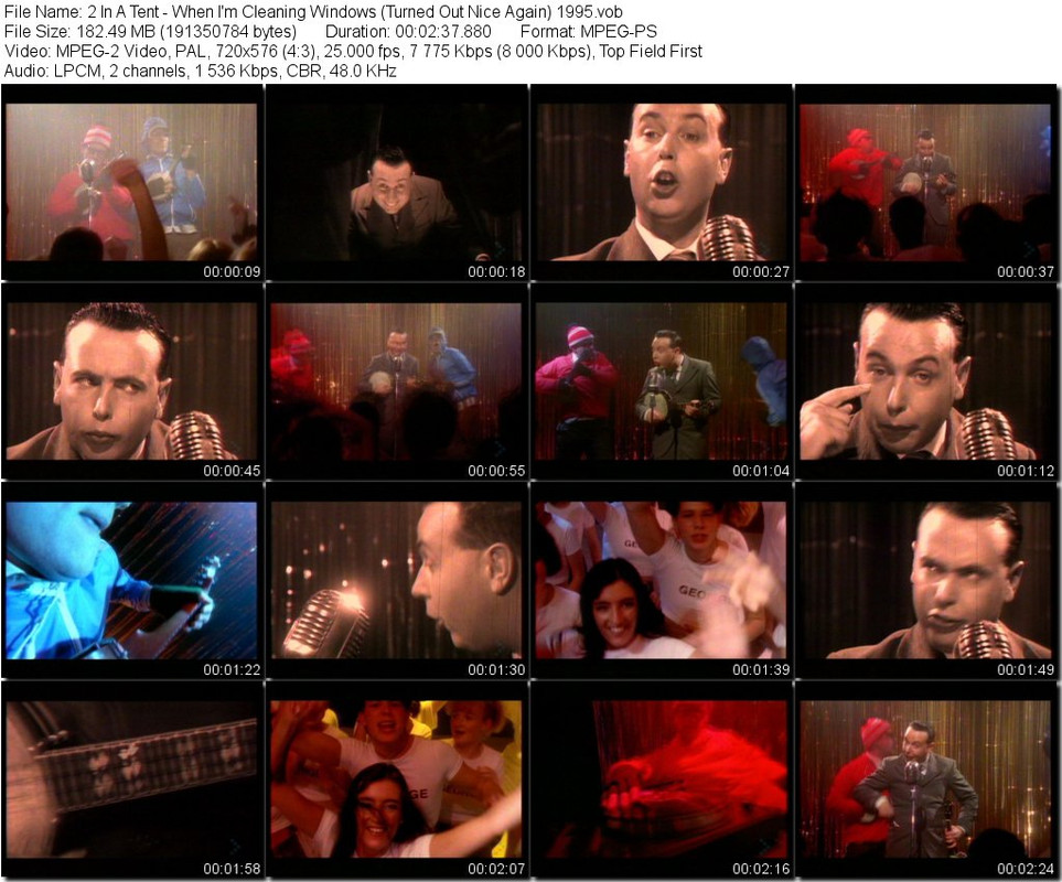 2 In A Tent - When I'm Cleaning Windows (Turned Out Nice Again) 1995.vob_tn