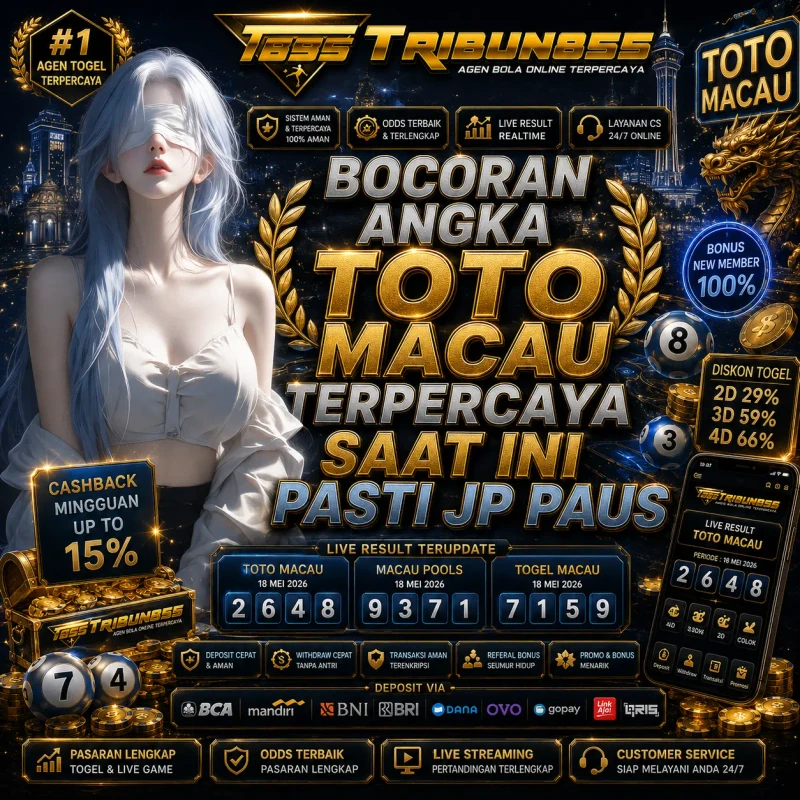TRIBUN855 - Bocoran Angka Toto Macau Terpercaya Saat Ini Pasti JP Paus