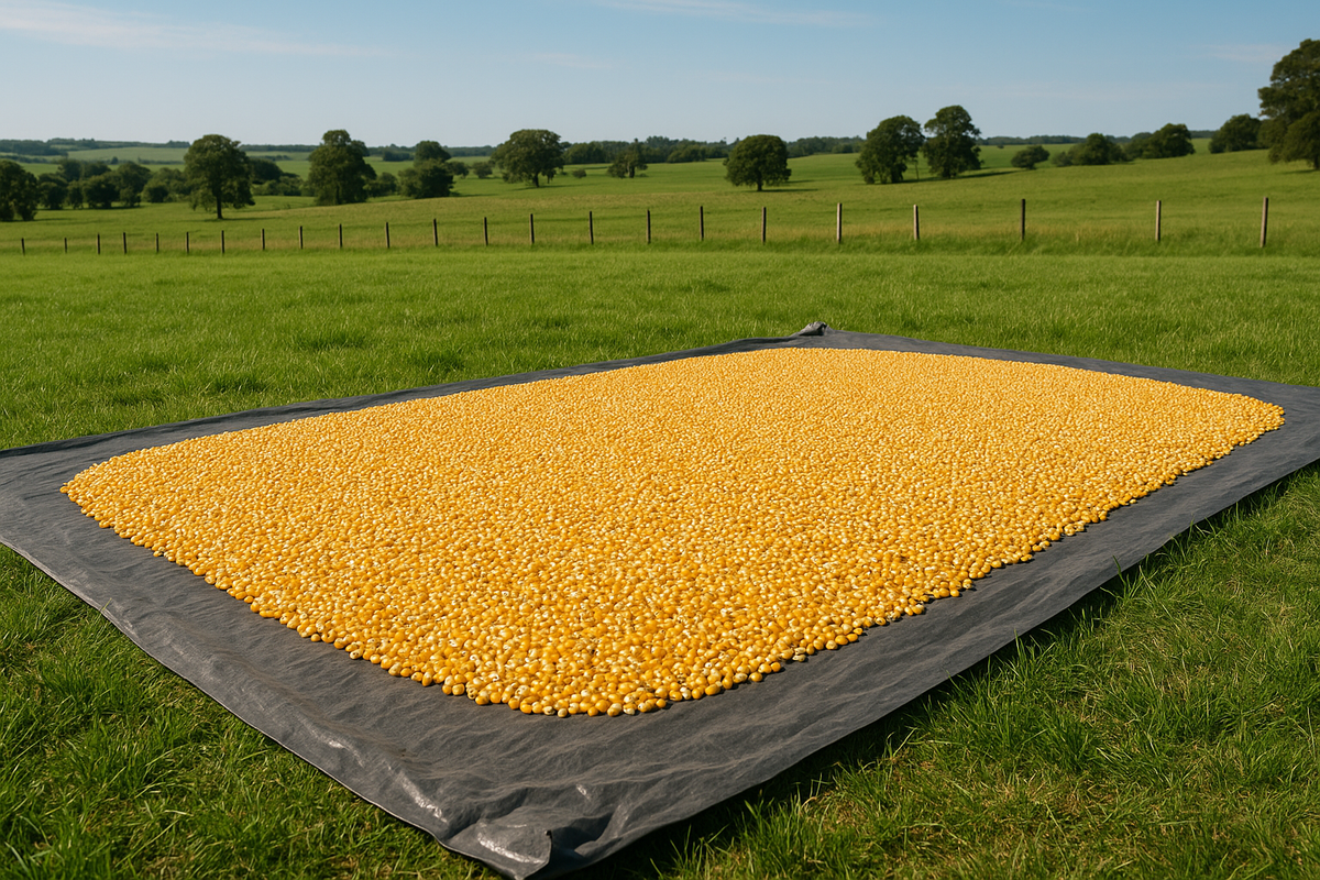 Lona de polietileno con espesor ideal y tratamiento UV para secado agrícola