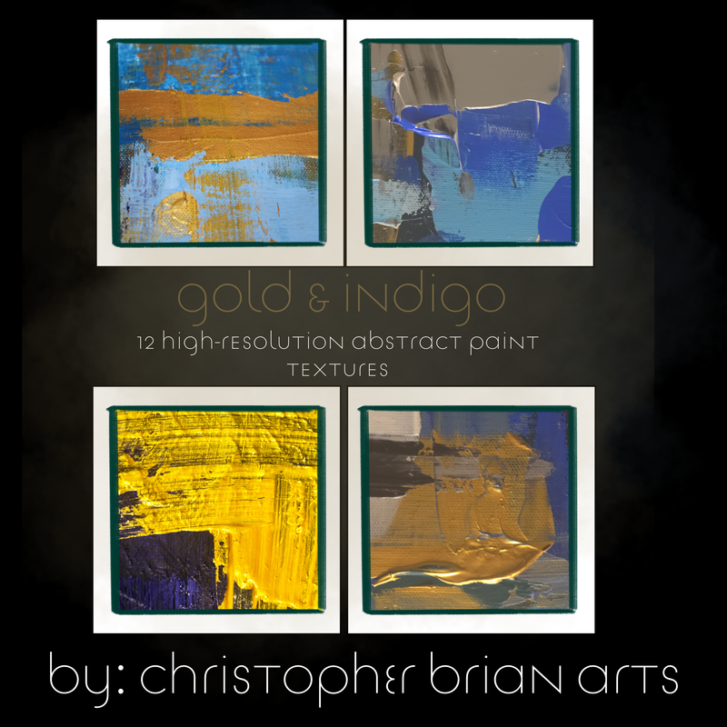 GOLD & INDIGO: Premium Metallic Textures