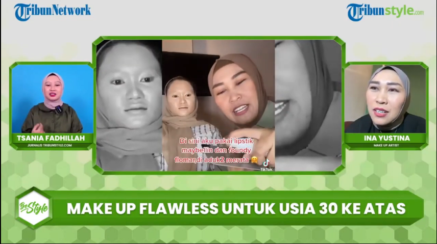 Ina Yustina menjelaskan soal kunci make up awet