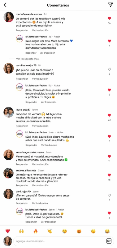 Comentarios Reales