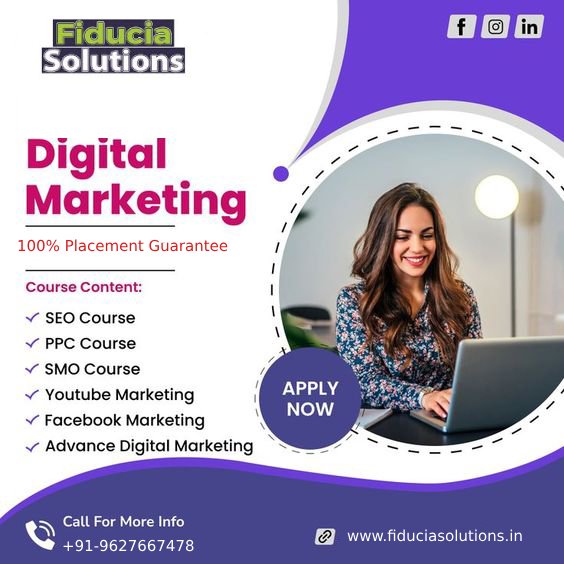 Unleash Your Potential with Fiducia Solutions: Your Premier Digital Marketing Training Institute in Noida!