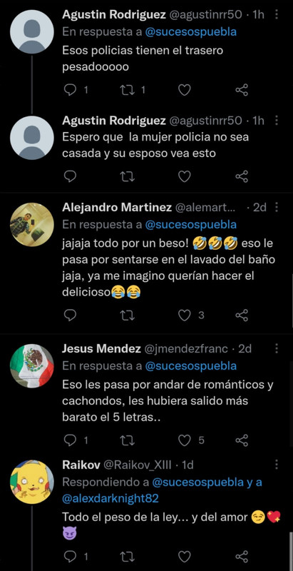 Policías ceden a la pasión y terminan rompiendo el lavabo de un baño público