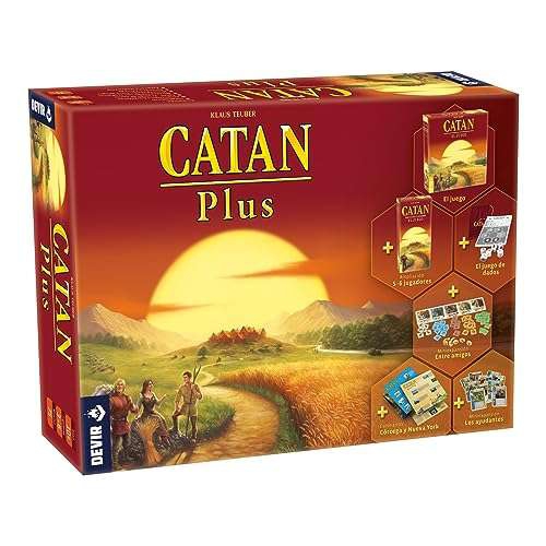 Amazon: Devir Catan plus en español (juego base y expansión + extras)