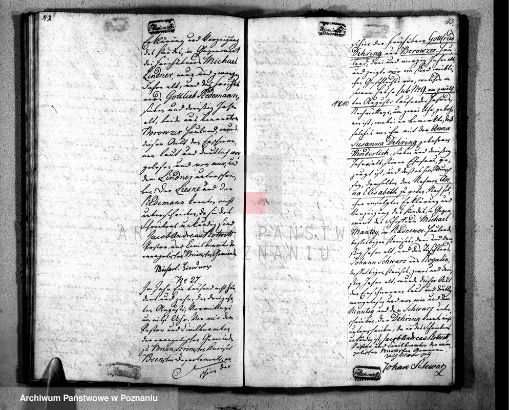 1810 Borówno u Lieske Johann Gottfried akt 26 cz. 2 -53_3767_0_1_9_15511962