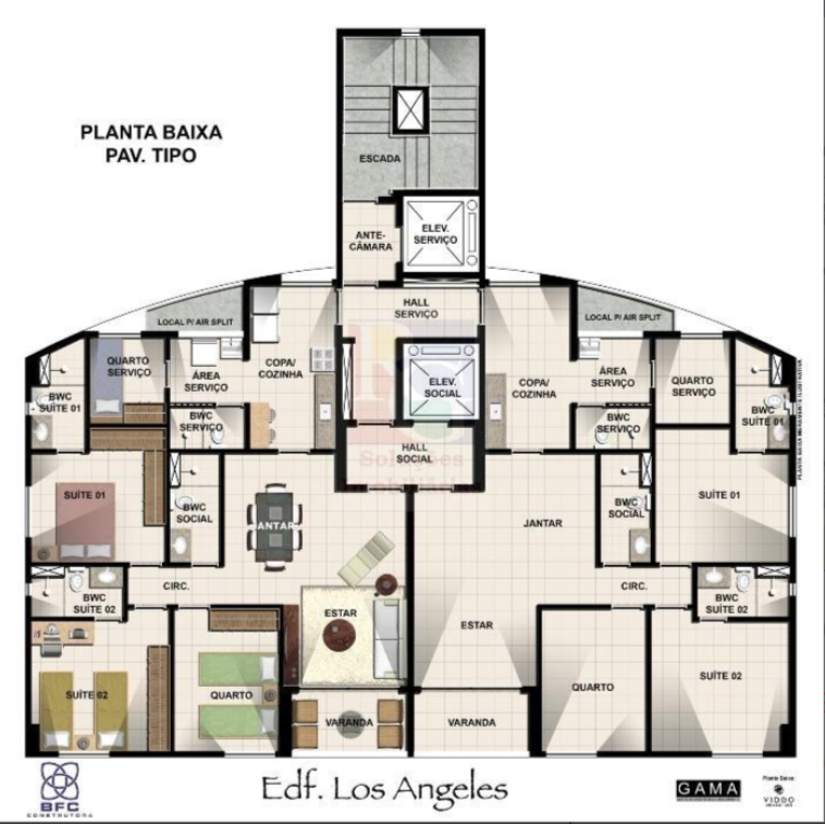 Apartamento dos Sonhos no Ed. Los Angeles